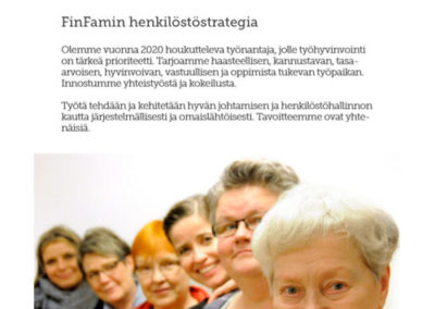 FinFamin henkilöstöstrategia