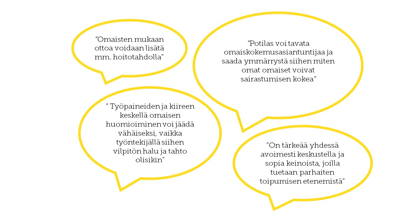 Ammattilaisten kommenteista lainauksia, jotka löytyvät artikkelin teksistä